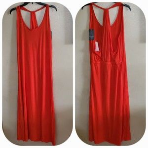 Rocawear orange red Large sleeveless long maxi dress Size L